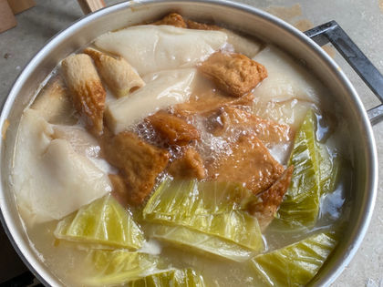 職員のお昼は「おでん」