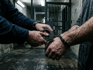 Empty prison corridor representing correctional officer misconduct and abuse of power in American prisons