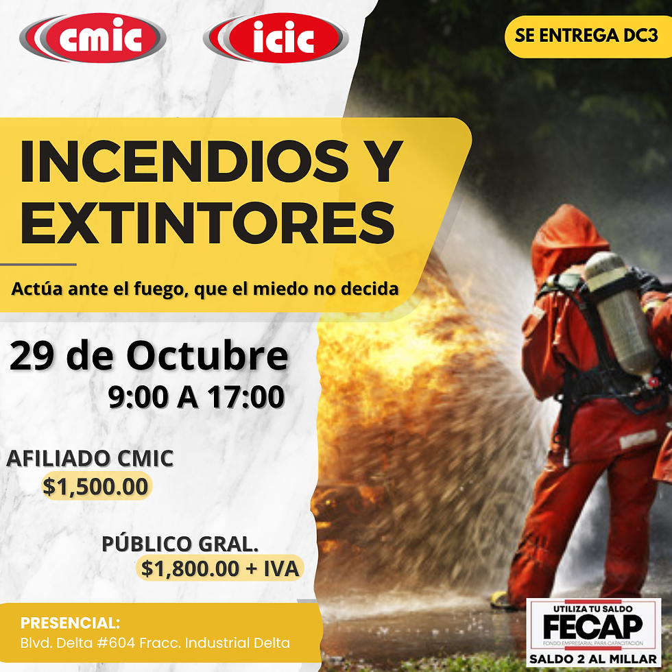 29 Oct INCENDIOS Y EXTINTORES