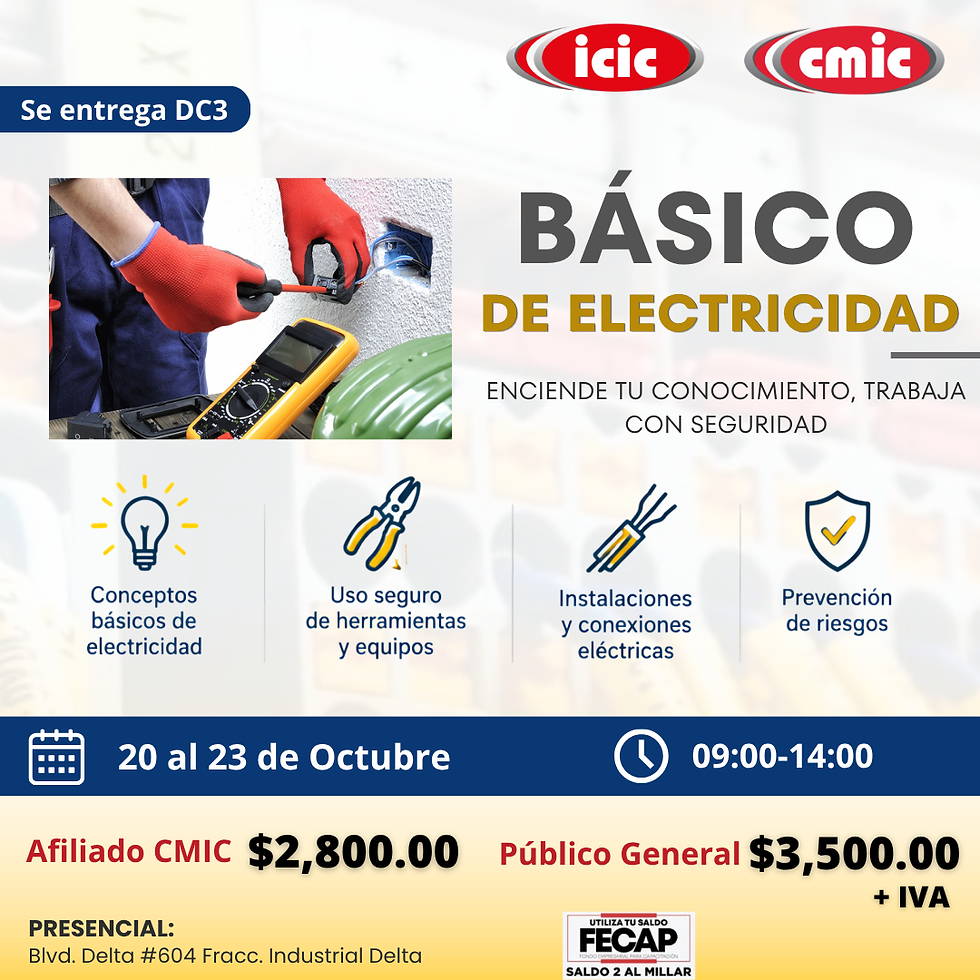 20-23 Oct BASICO DE ELECTRICIDAD