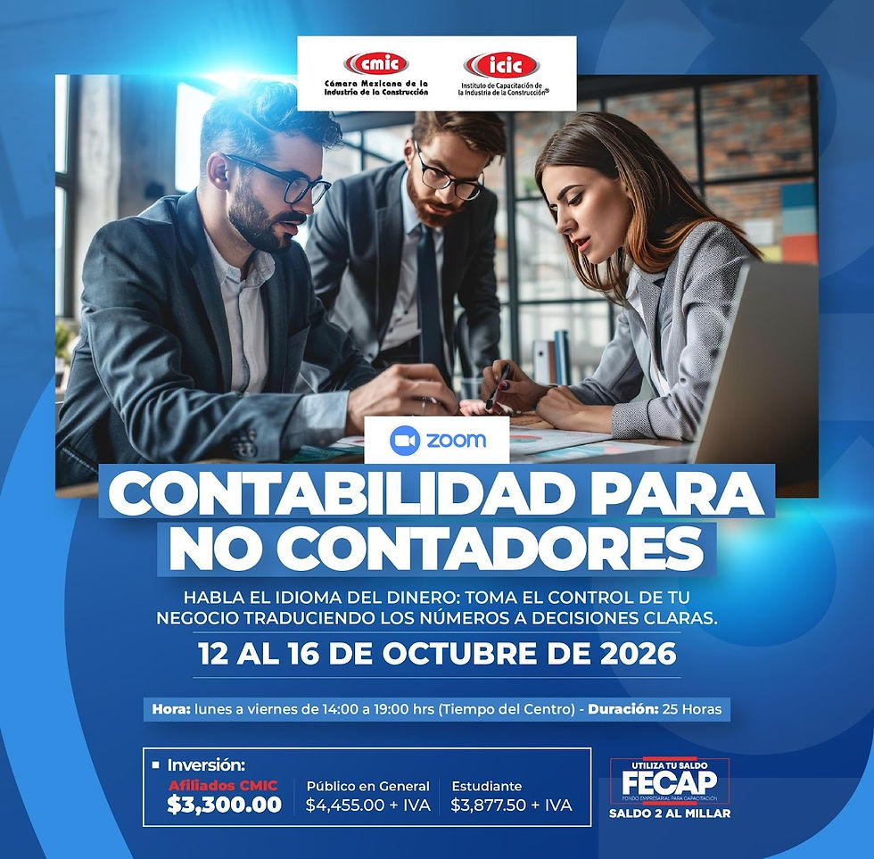 12 AL 16 OCT CONTABILIDAD PARA NO CONTADORES