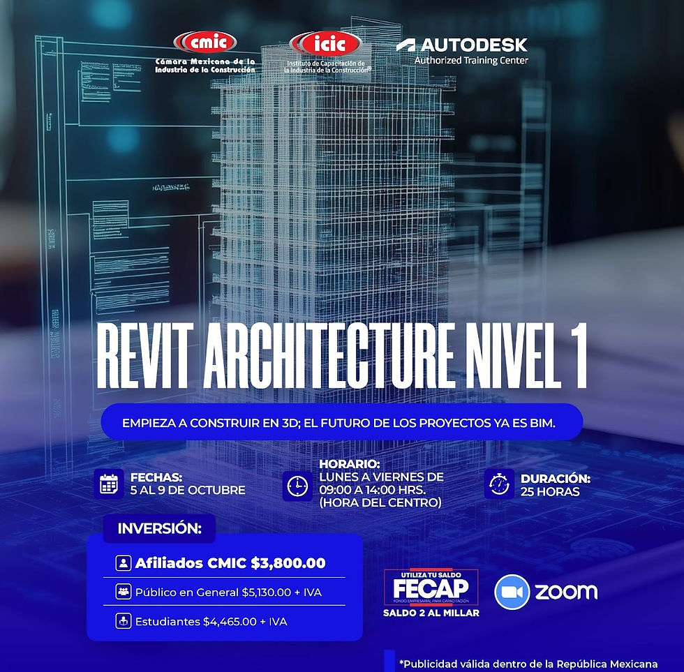 5 AL 9 OCTUBRE REVIT ARCHITECTURE NIVEL 1