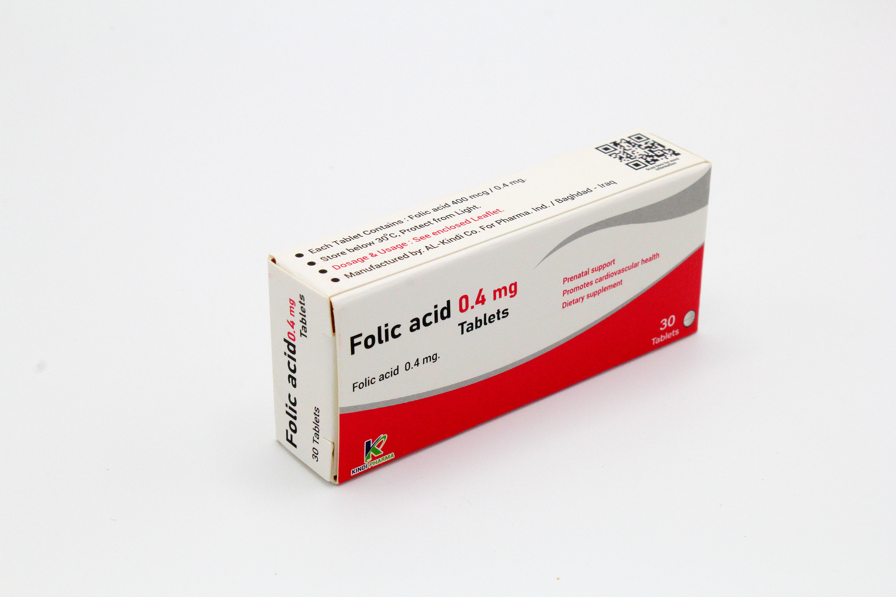 Folic acid 0.4mg   TABLETS
