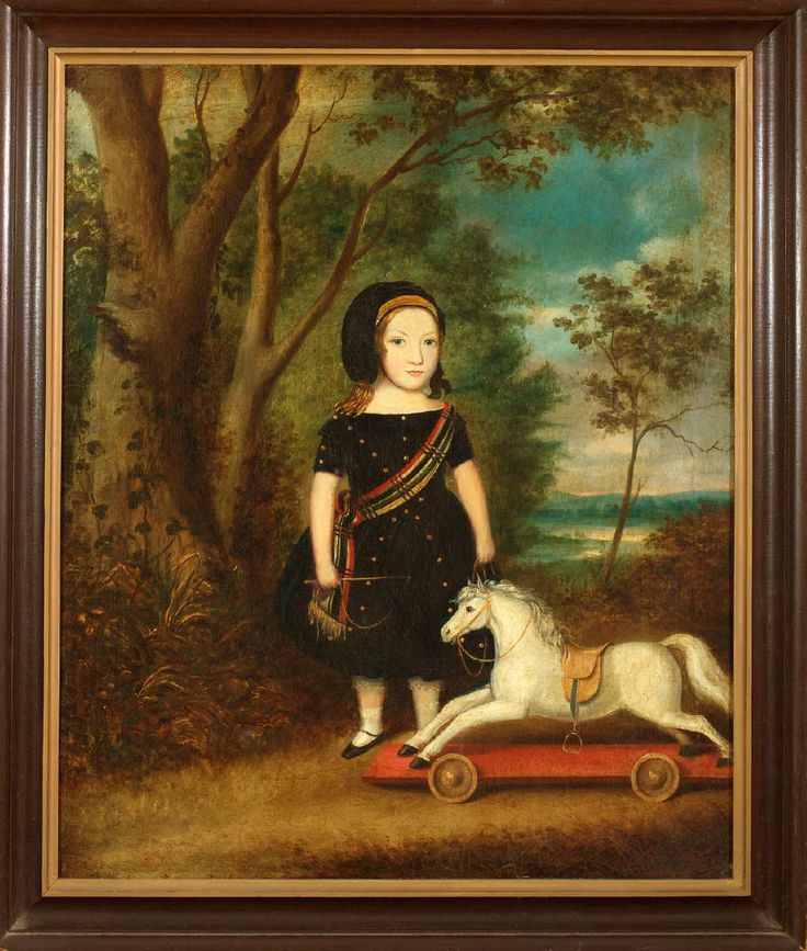 Child with Tartan Sash and Hobby Horse