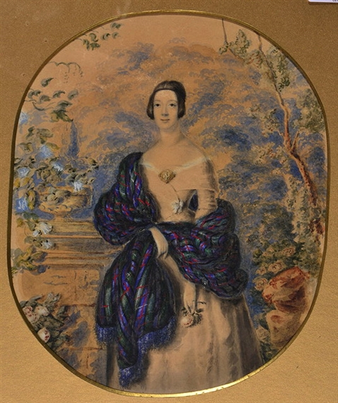 Lady with Purple Shawl