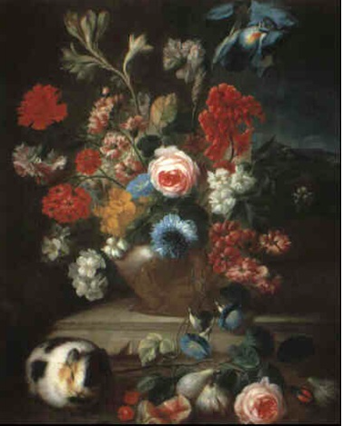 Guinea pigs flowers