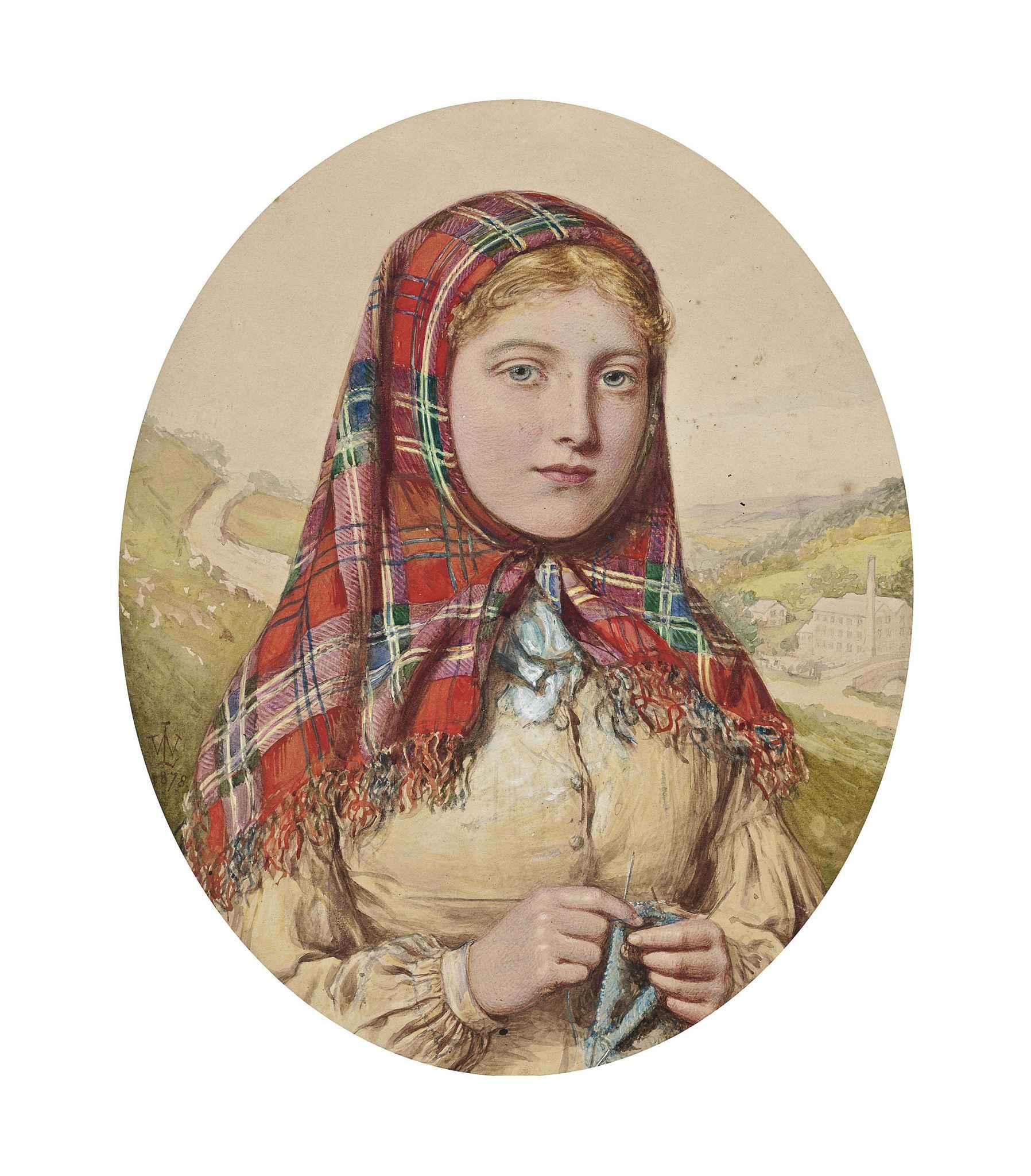 Girl in a Tartan Shawl