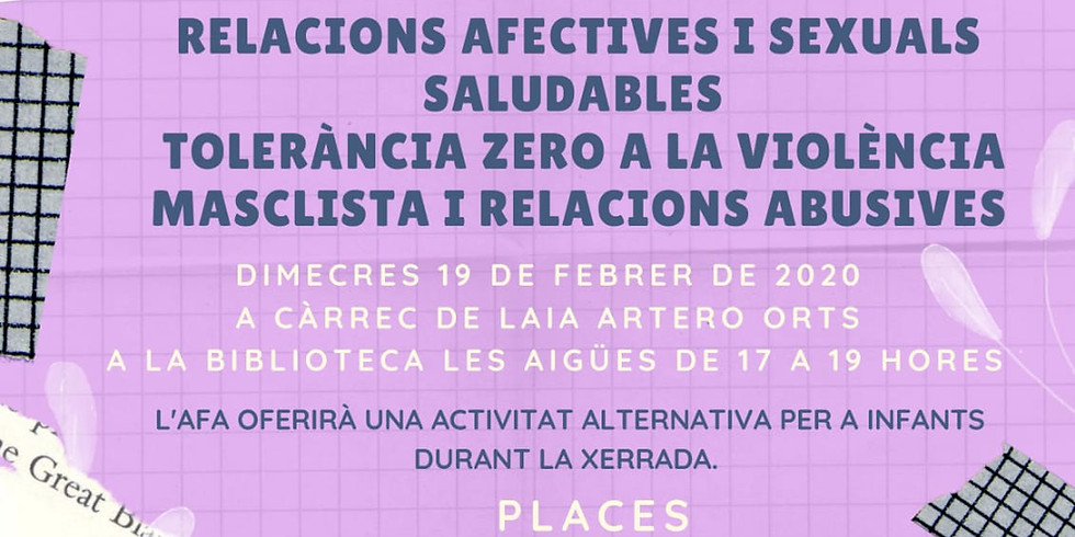 Xerrada: Relacions afectives i sexuals saludables