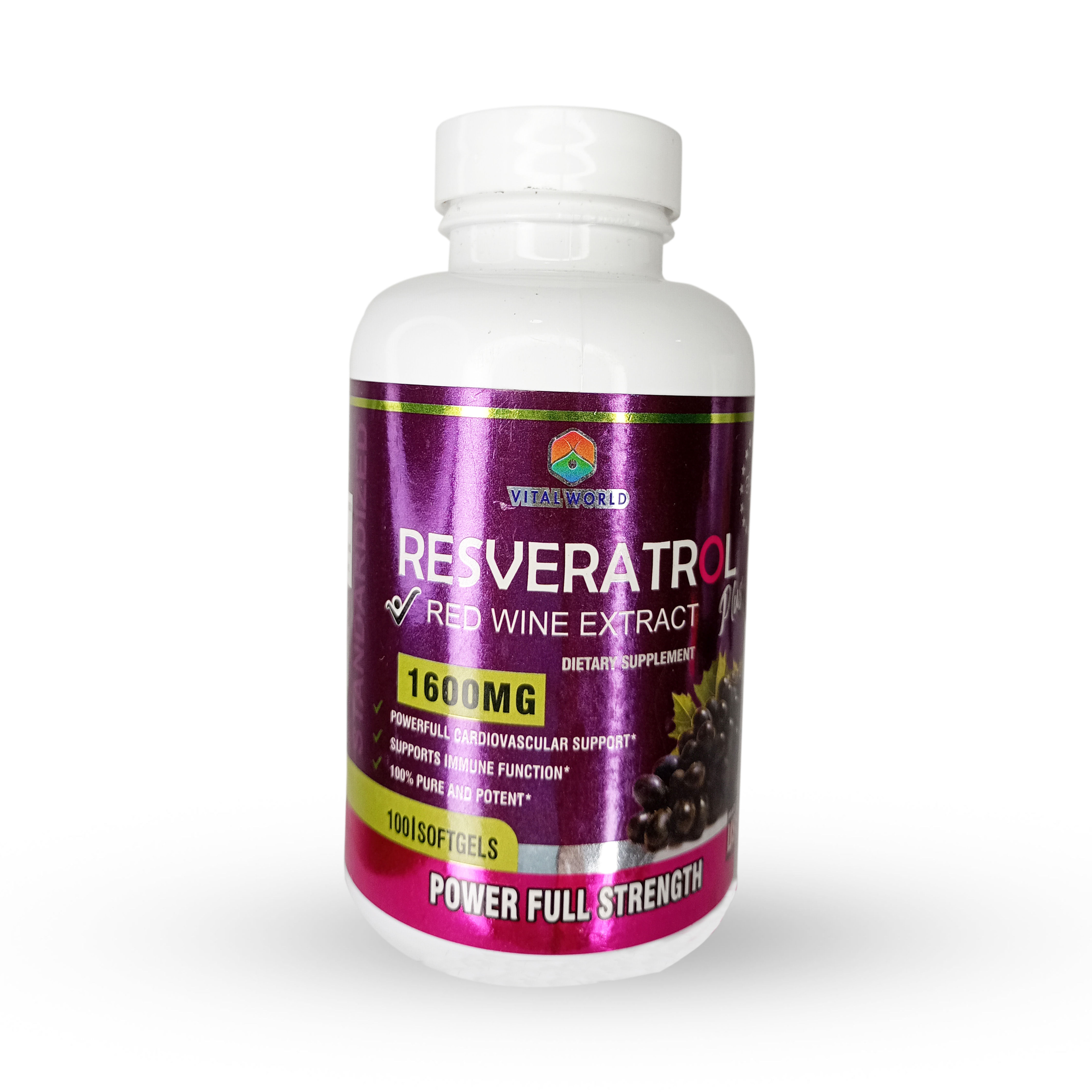 Resveratrol 1600 mg x 100 Softgel 