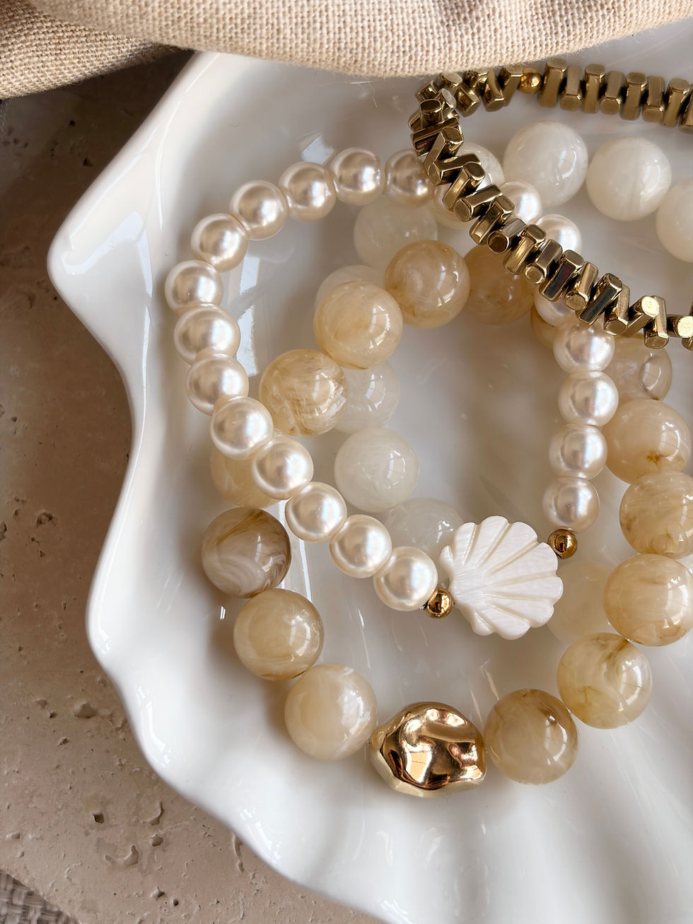 Miniature : Bracelets Nacre élastique