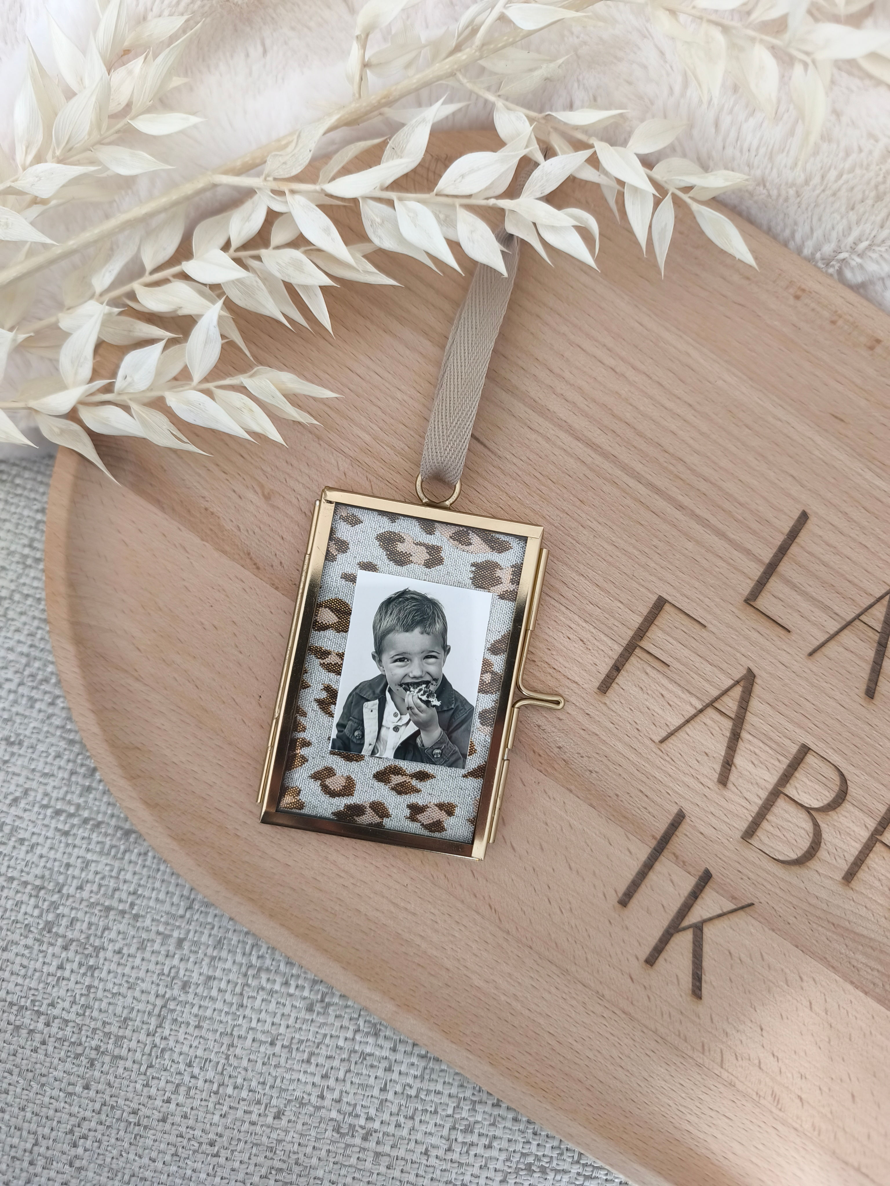 Mini cadre laiton à suspendre