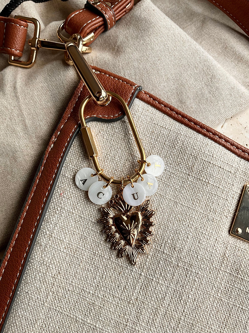 Miniature : Grigris/ Bijoux de sac, Porte clés Coeur Personnalisable