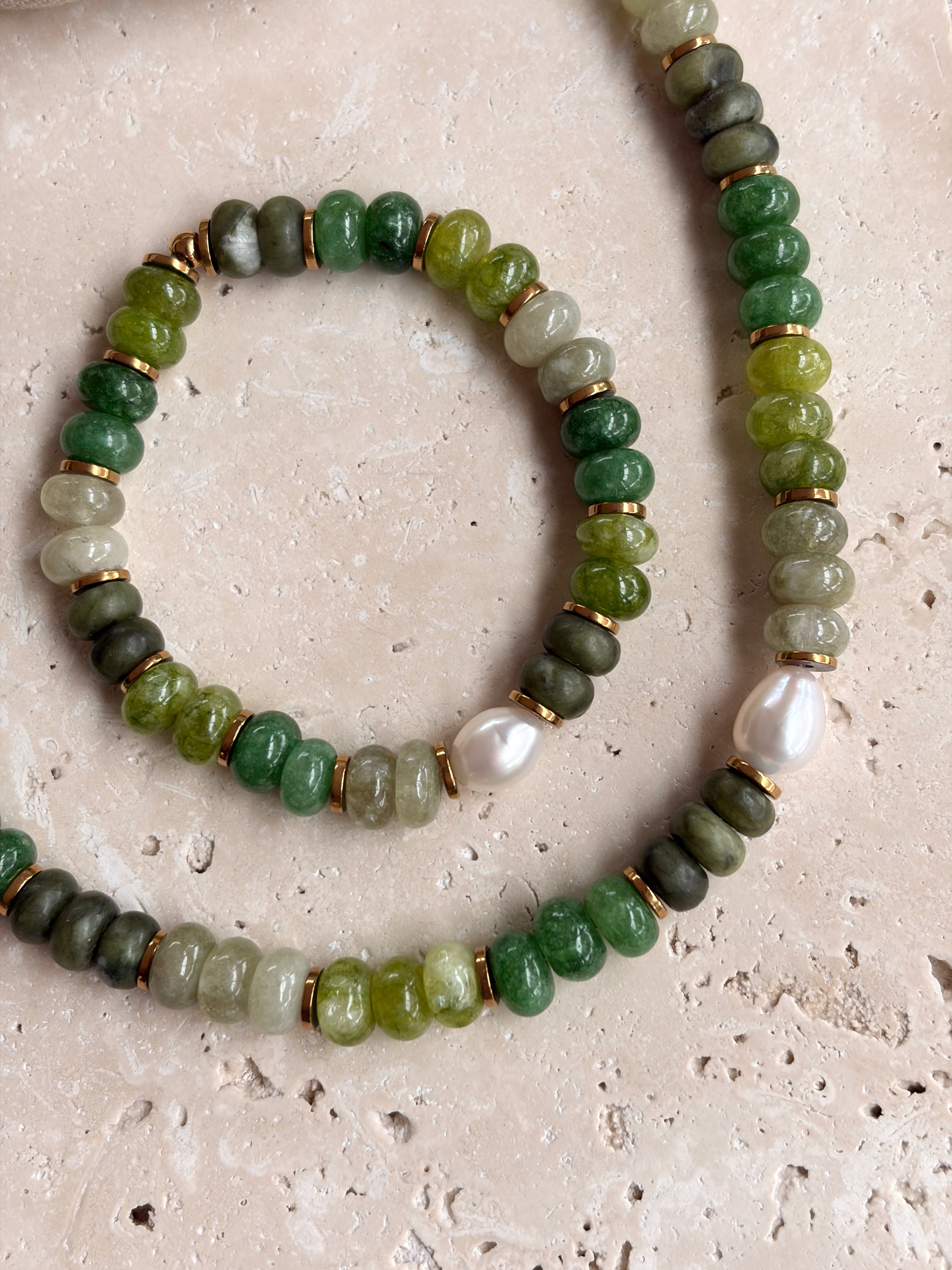 Bracelet élastique ROSIE vert