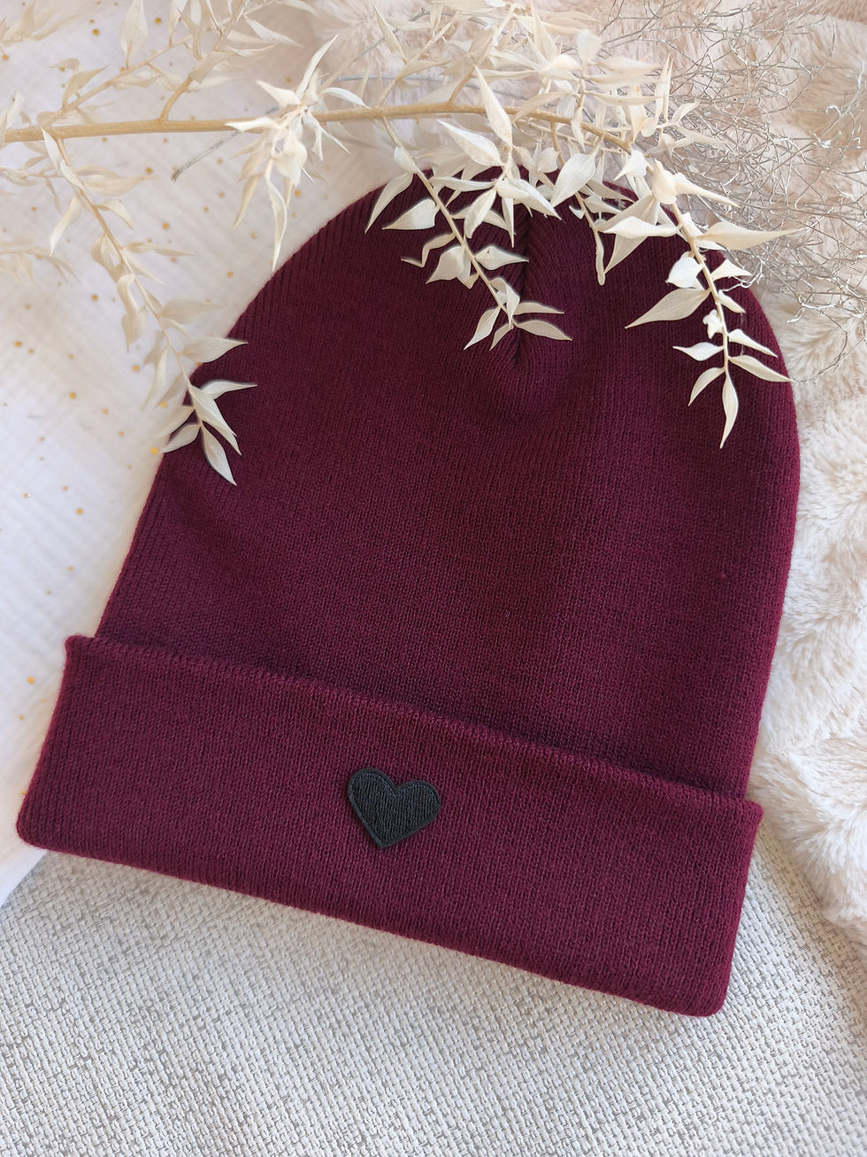 Miniature : Bonnet coeur (+Couleurs)