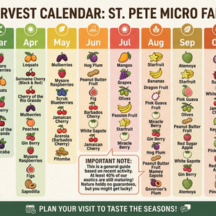Savoring the Seasons: A Year in Fruit at the St. Pete Micro Farm