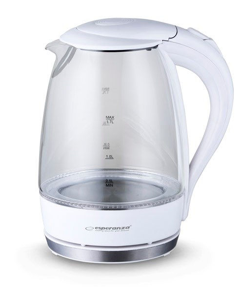 Esperanza EKK011W Electric Kettle 1.7 L White, Multicolor 2200 W