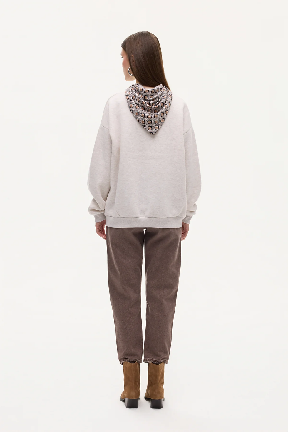Küçük resim: Fular Detaylı Oversize Sweatshirt