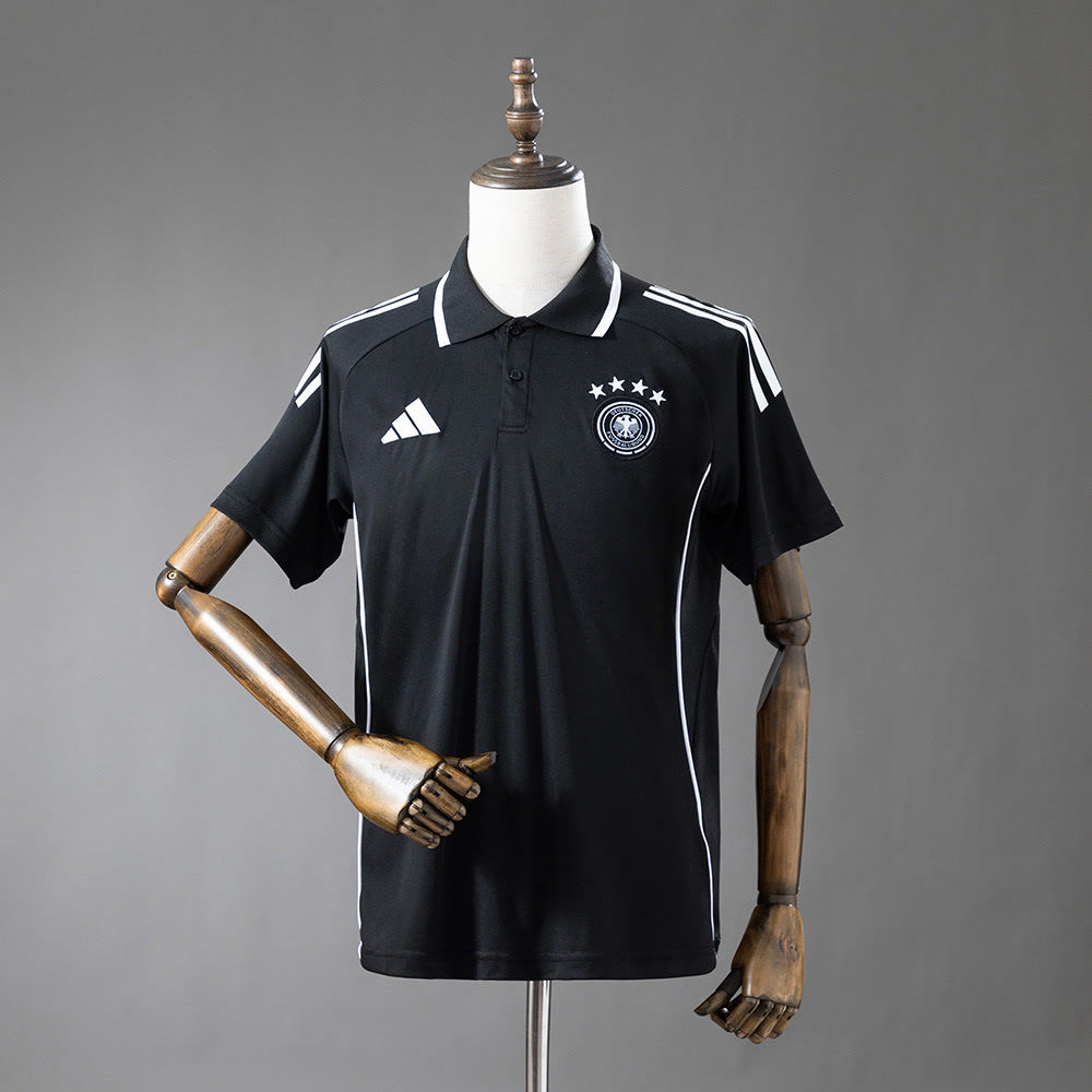 Camisa Polo Preta Alemanha 2026