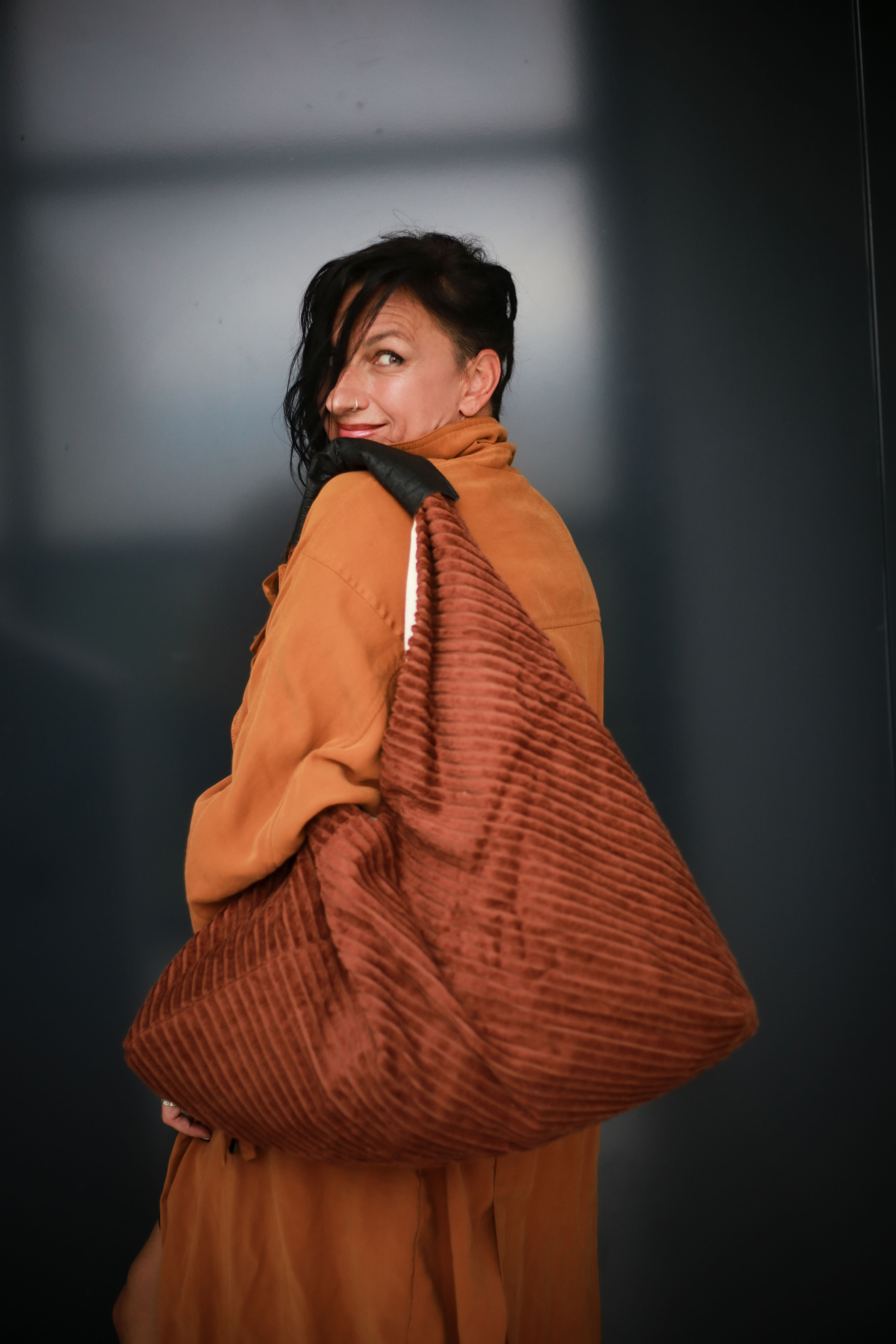 Tasche Corduroy Rustic Brown