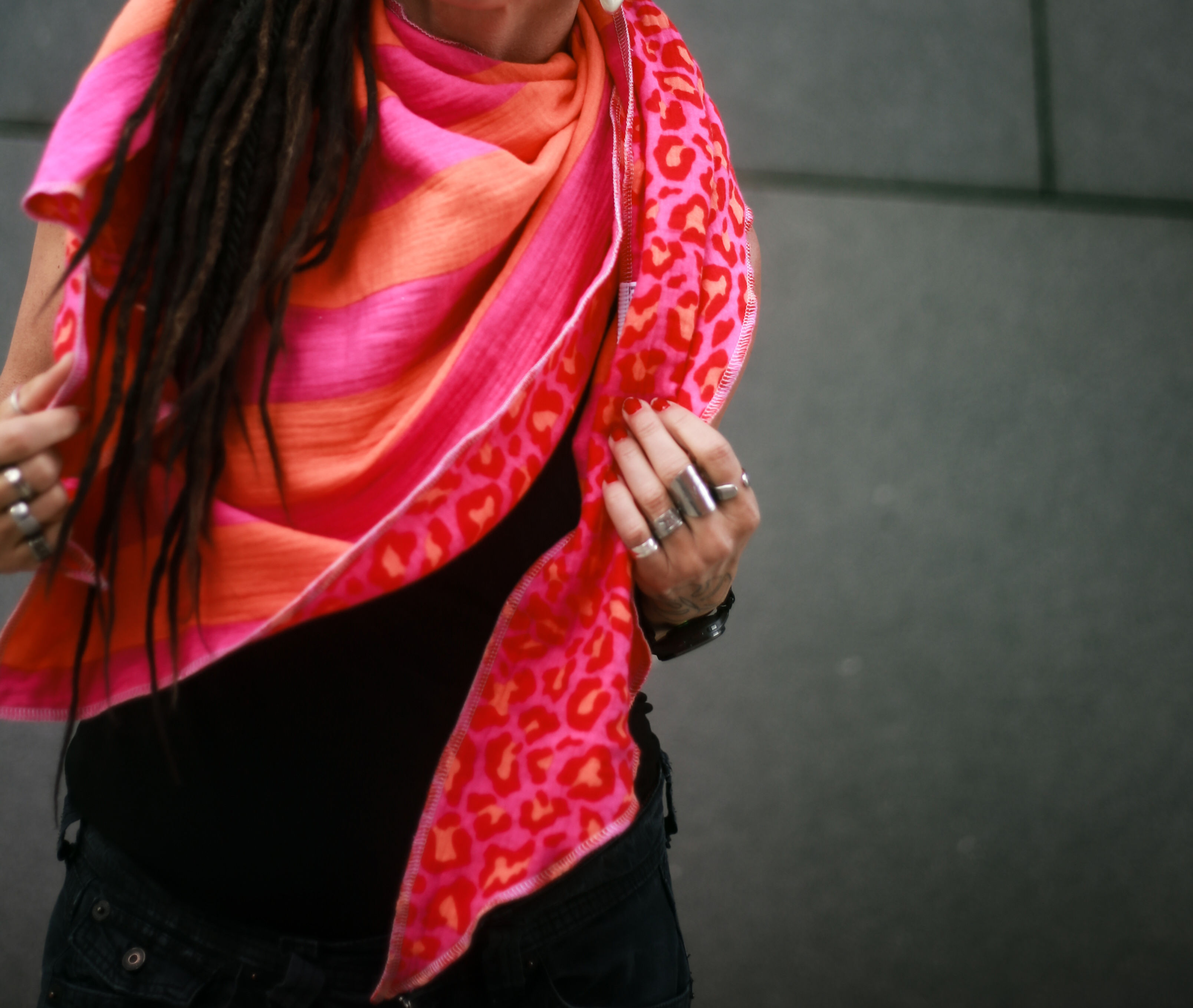 Dreieckstuch Leo Stripes