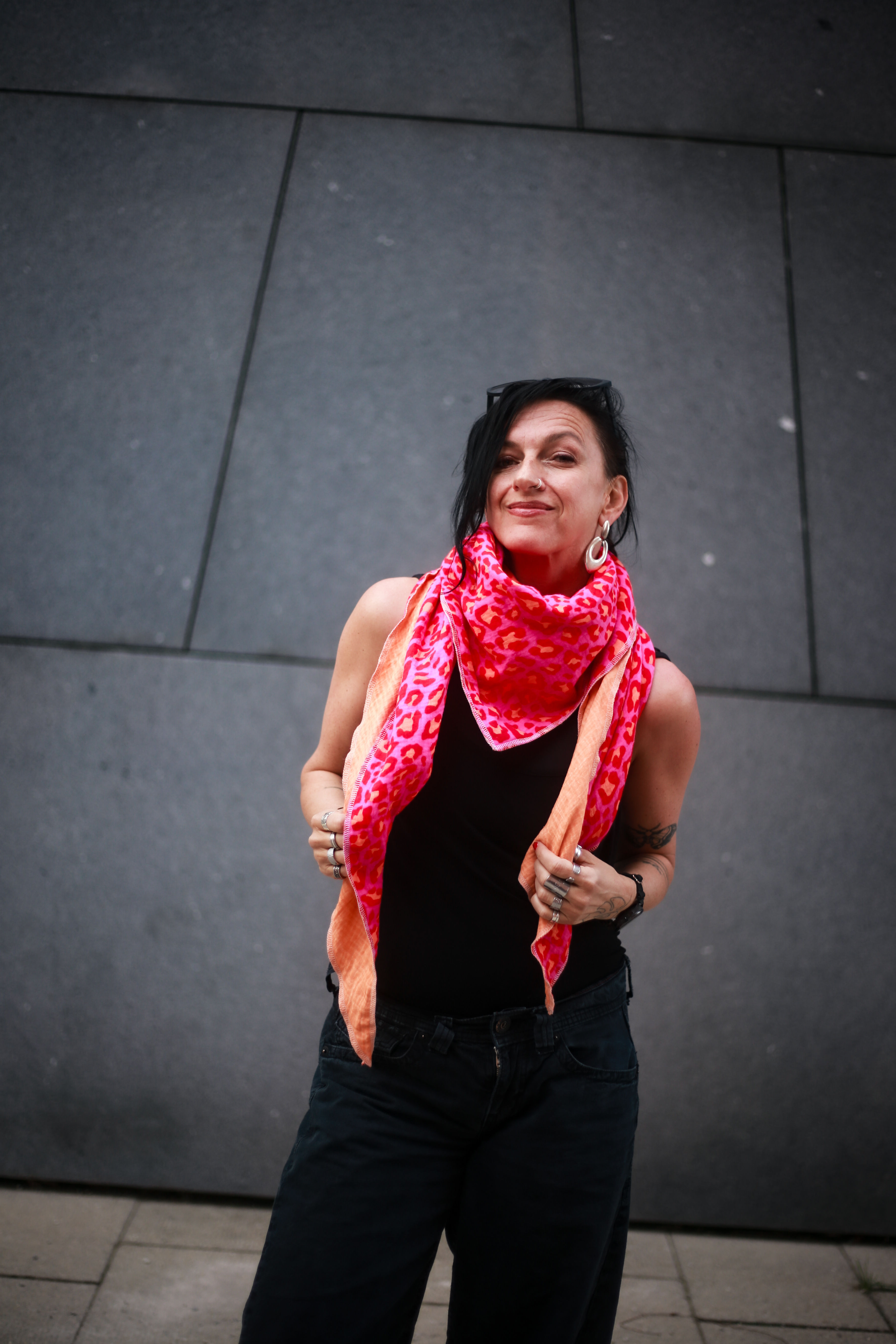 Dreieckstuch Orange Leo