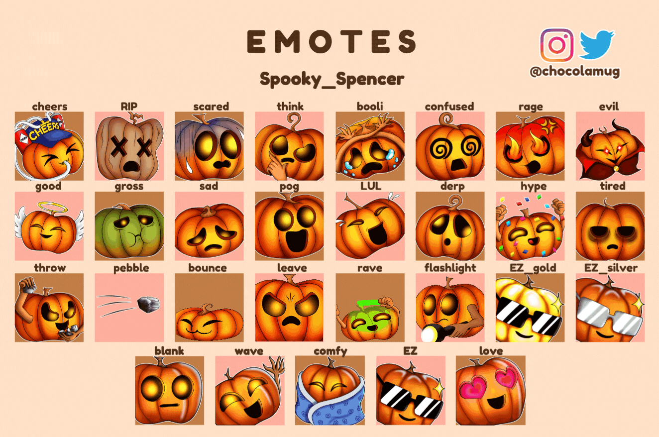 Emote Showcase - Spooky_Spencer All Emotes.gif