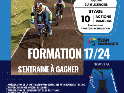 Sprint S'entraine à Gagnée avec le BMX