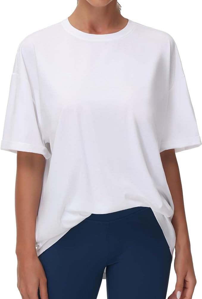 THE GYM PEOPLE Women's Casual Oversized T-Shirt