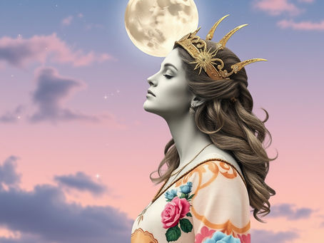 goddess underneath the moon