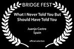 La película Lo que nunca te dije pero debería haberte dicho dirigida por Juanjo Castro selección oficial en el Bridge Fest