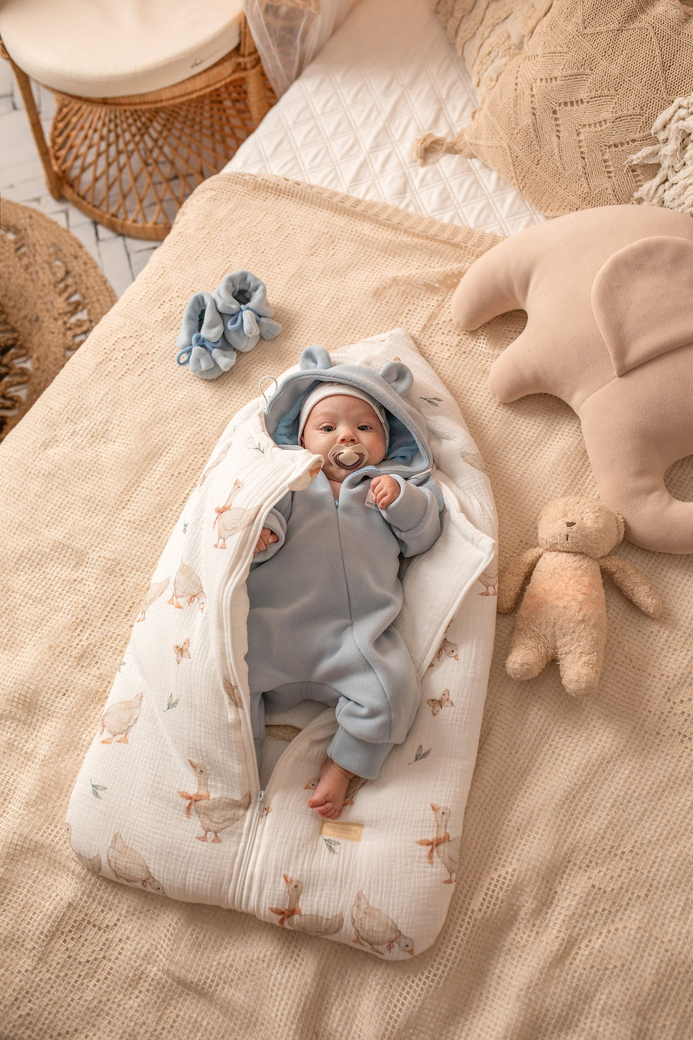 Goose universal cotton gauze footmuff - MotulinKa