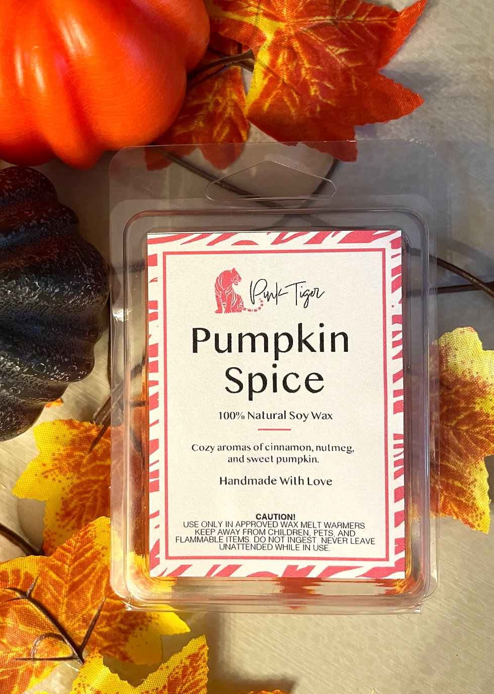 Pumpkin Spice Wax Melts Front View