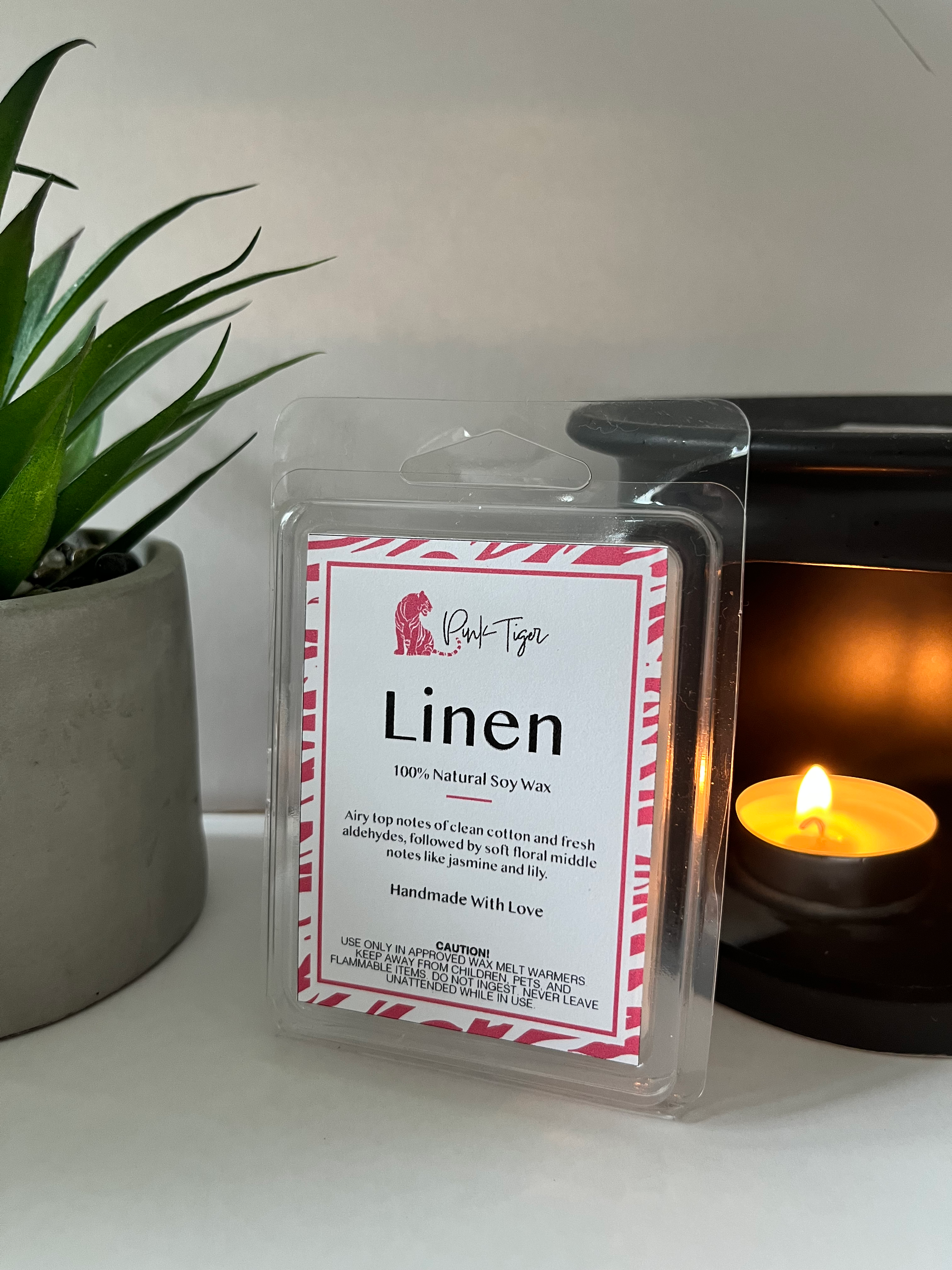 Linen Wax Melts Front View