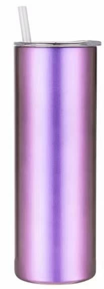 Thumbnail: 20 Oz Straight Skinny Chameleon Sublimation Tumblers