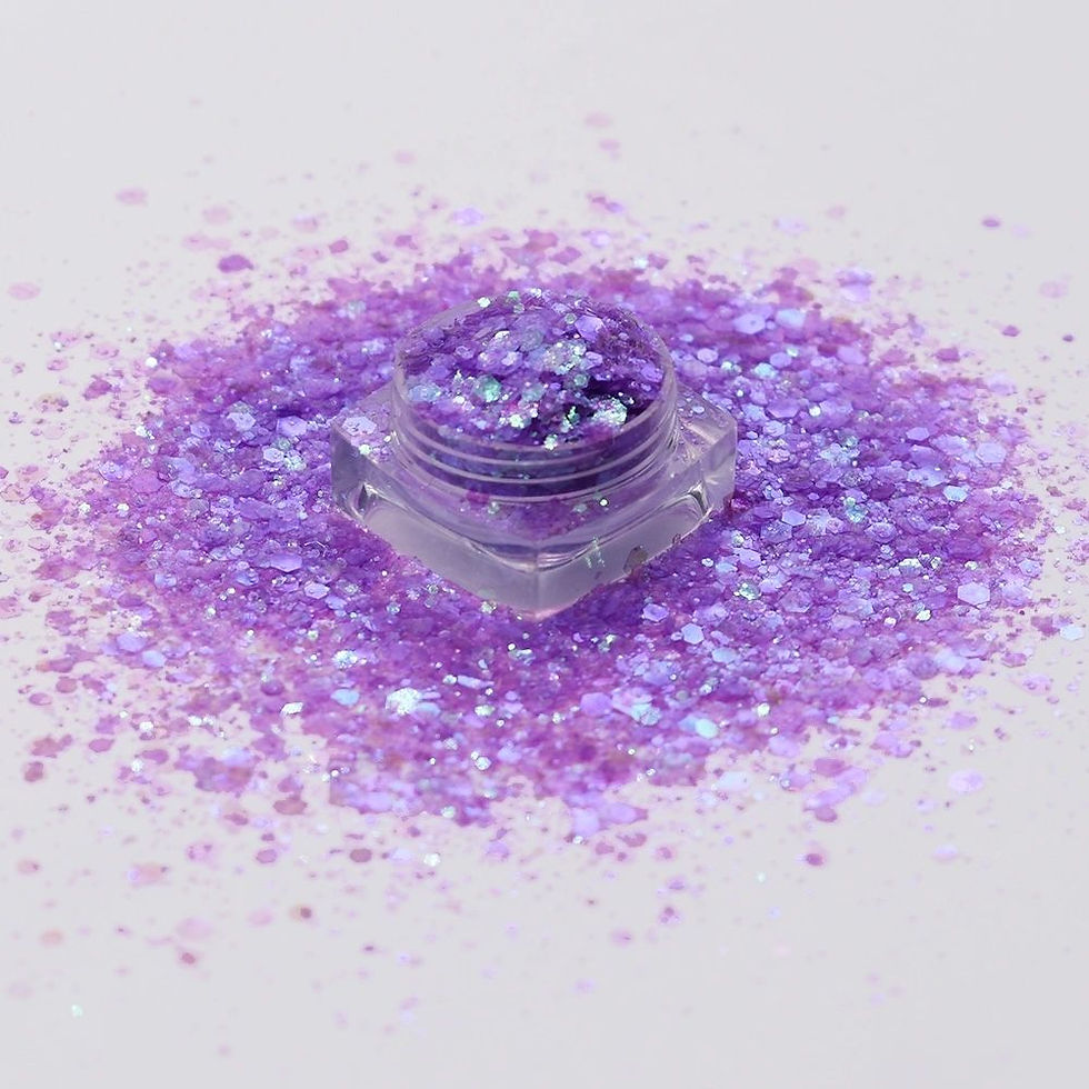 'Blueberry Muffin' - Purple High Flash Iridescent Glitter Mix