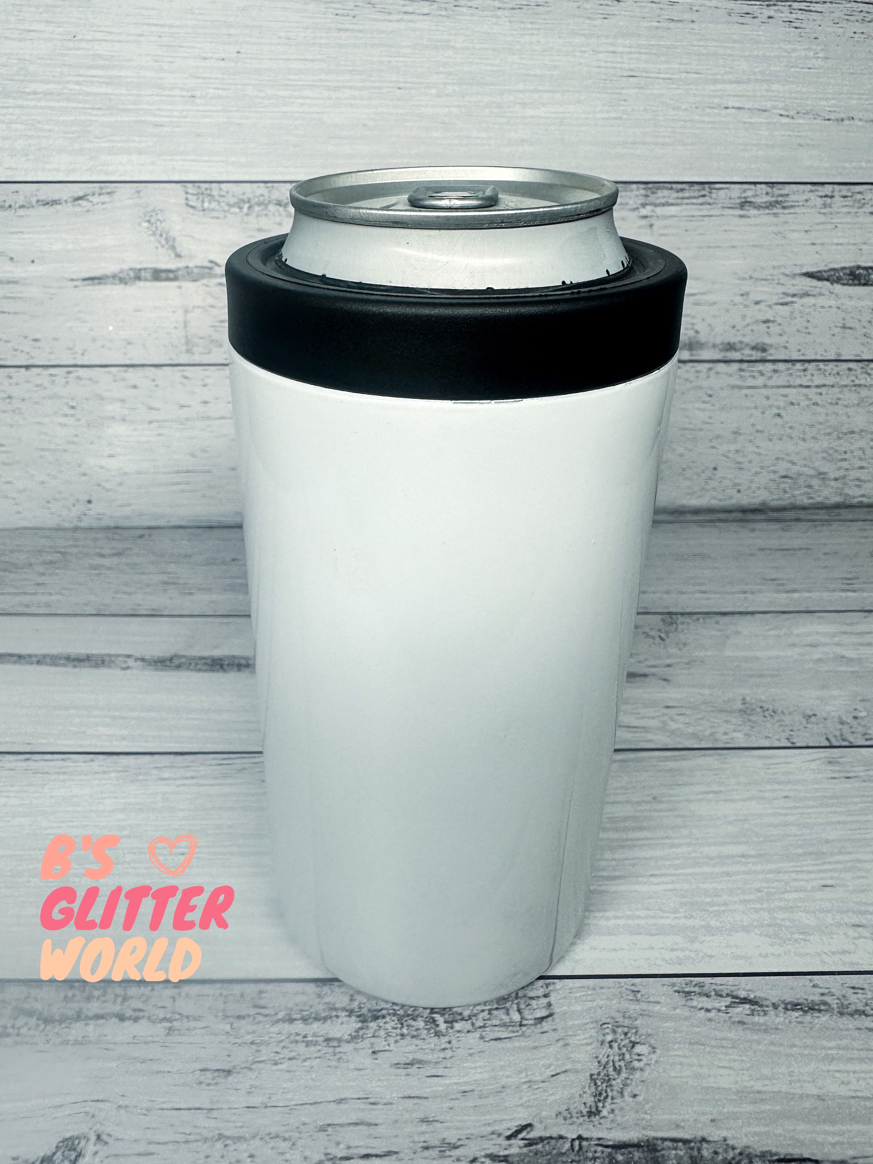 17 Oz  Sublimation Can Cooler With 2 Lids