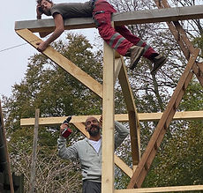 Unterstand gebaut