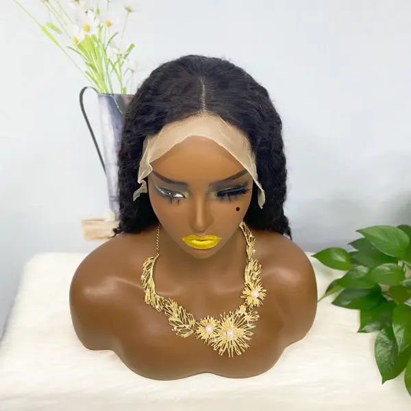 Thumbnail: 13*4 BoB Wig Deep Wave Wigs Color NC 250% Density