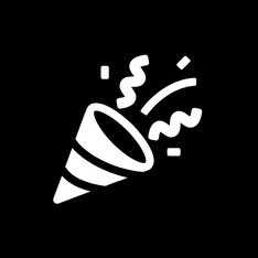 Celebration icon representing Grupo KaChe live entertainment for Houston weddings, corporate events, festivals, galas, and private parties