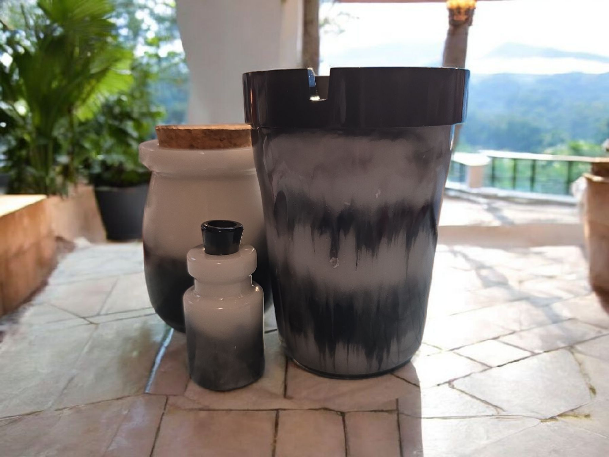 Car Ashtray Cup and Small Jars