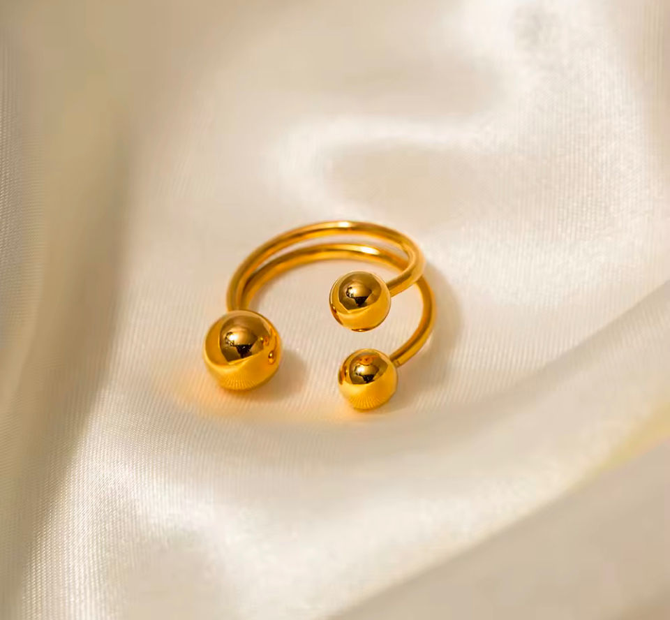 Thumbnail: Stackable Triple Bubble Ring