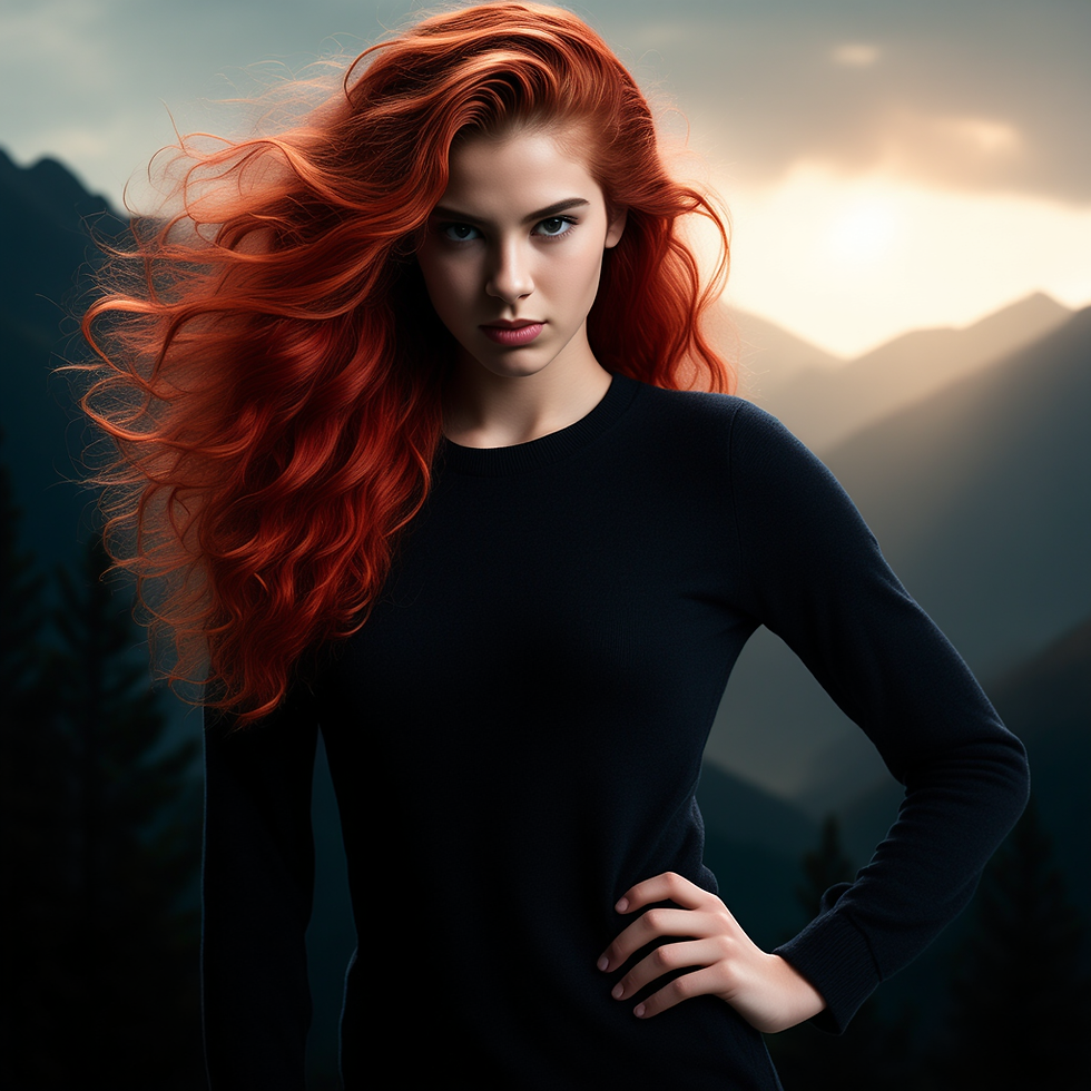 Haylie, rote Haare, Hauptcharakteren