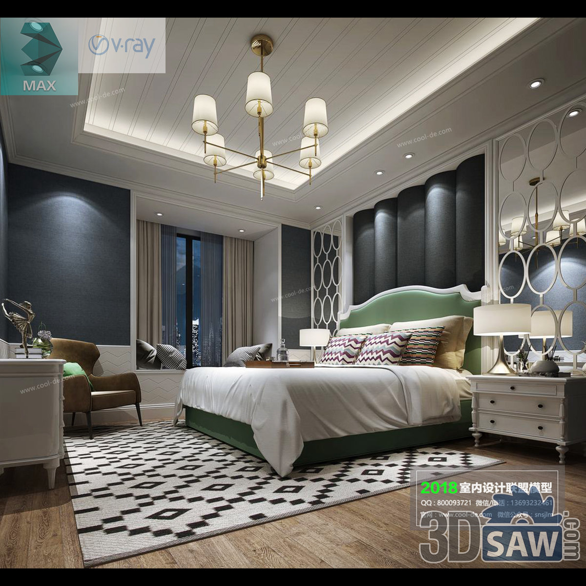 3d Model Interior Design Free Download - 3ds Max Bedroom ...