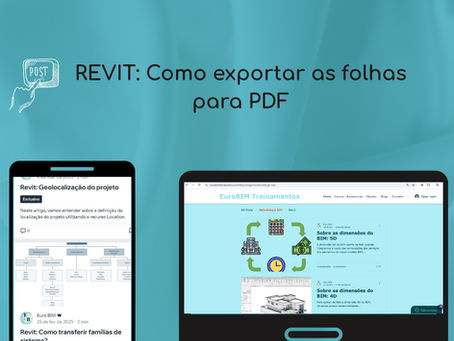 Revit: Como exportar as folhas para PDF