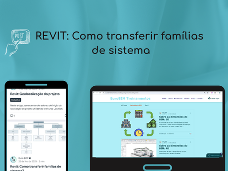 Revit: Como transferir famílias de sistema?