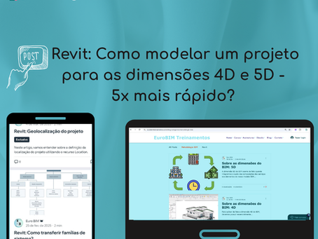 Aprenda como modelar um projeto para as dimensões 4D e 5D - 5x mais rápido no Revit!