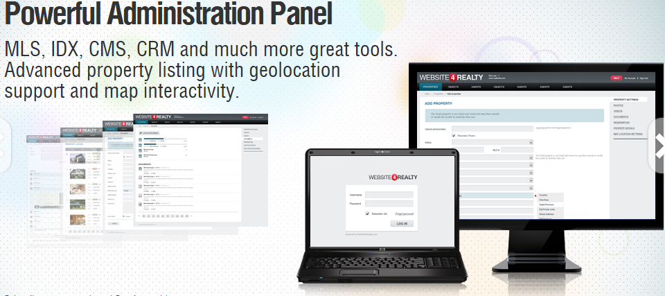 Powerful Administration Panel. MLS, IDX, CMS, CRM and much more great tools.