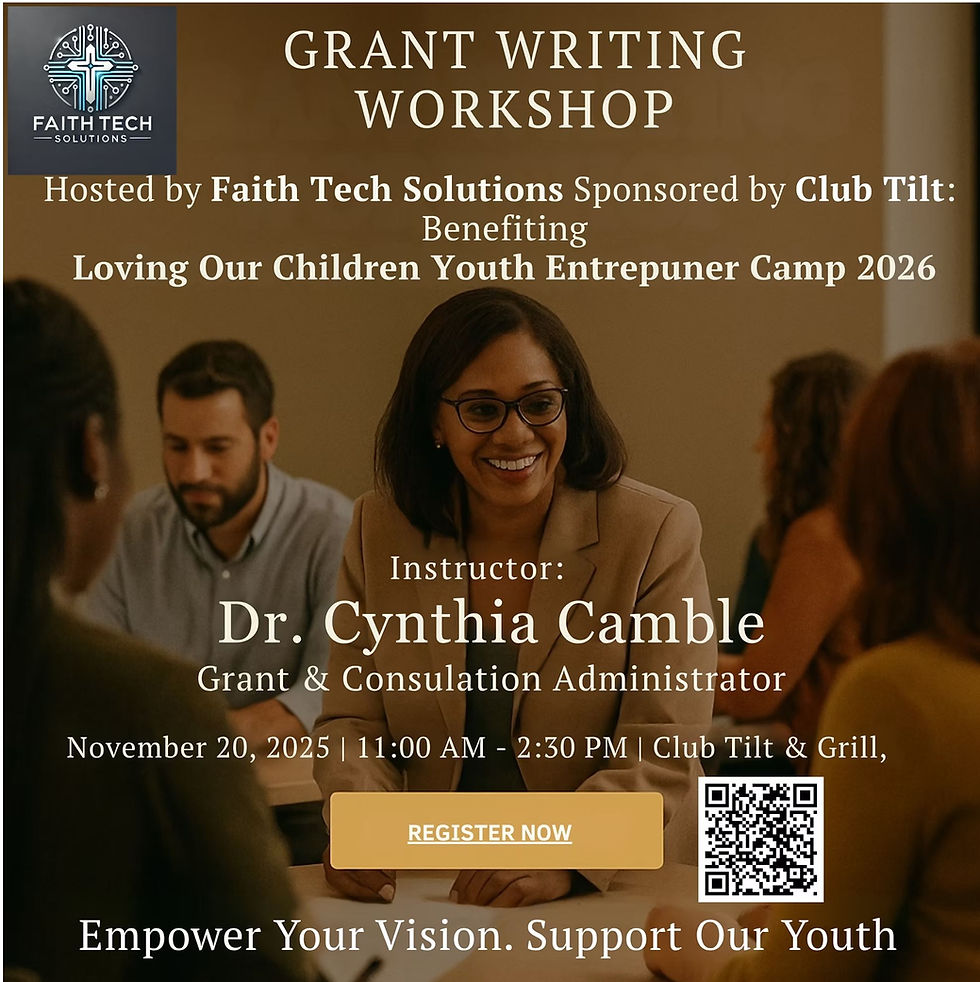 GRANT WRITING WORKSHOP