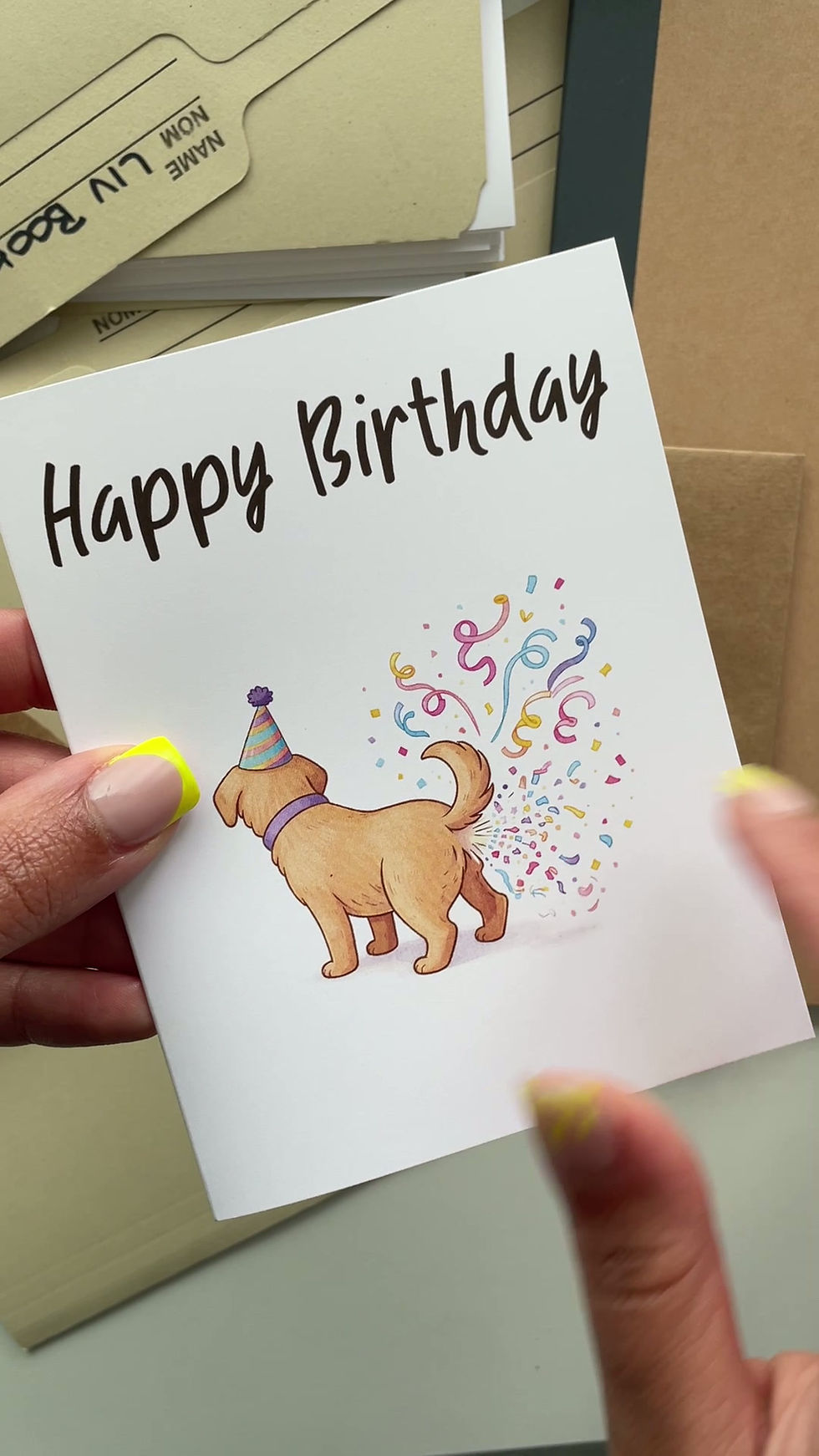 Thumbnail: Happy Birthday - Farting Dog Greeting Card