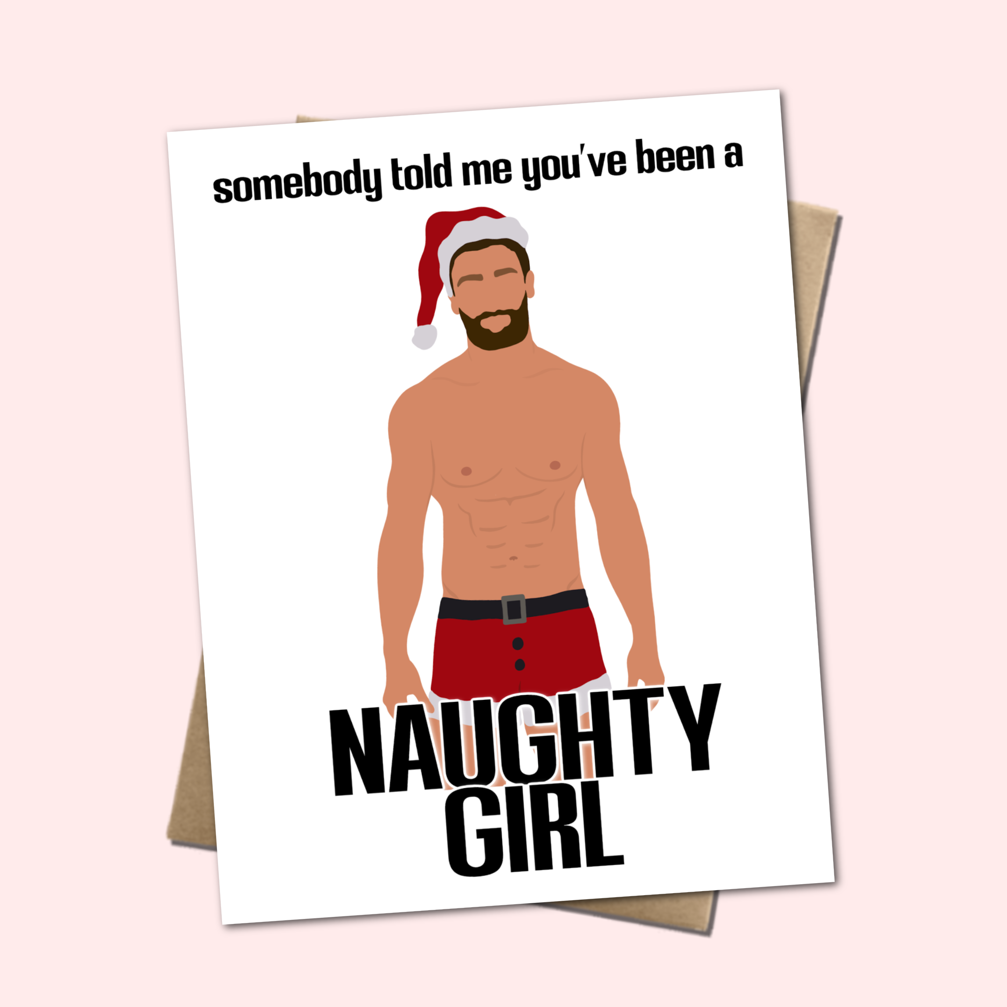 "You've Been A Naughty Girl" - Sexy Christmas Card
